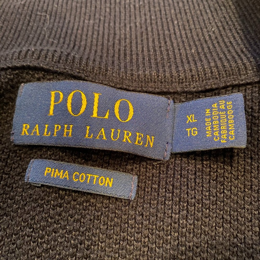 Polo Ralph Lauren Men’s Quarter Zipper Sweater Size Extra-Large